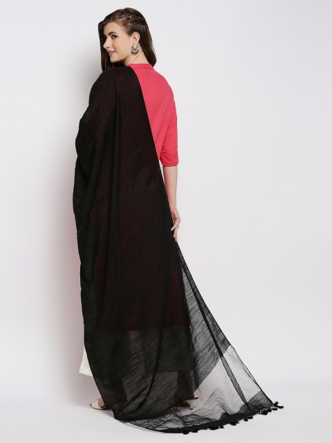 Dupatta Bazaar Black Linen Dupatta - Image 4