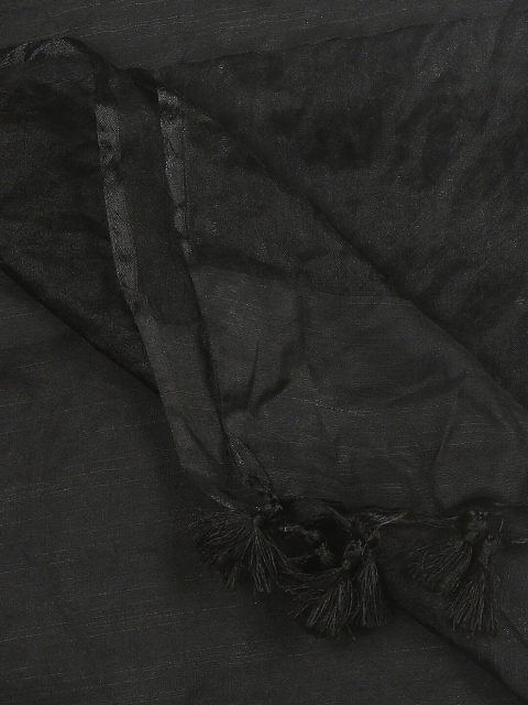 Dupatta Bazaar Black Linen Dupatta - Image 7