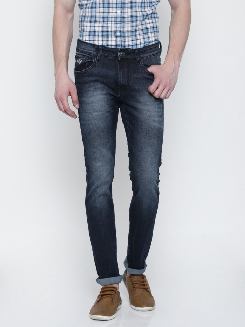 Flying Machine Men Blue Skinny Jackson Fit Stretchable Jeans