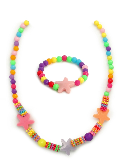 EL REGALO Girls Pink & Red Jewellery Set