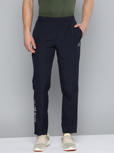 Alcis Men Navy Blue Typography Print Track Pants - Image 2