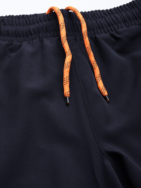 Alcis Men Navy Blue Typography Print Track Pants - Image 5