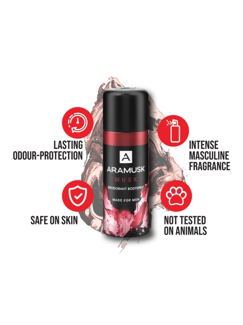 Aramusk Men Set of 3 Musk Deodorant Body Spray - 150 ml Each - Image 4
