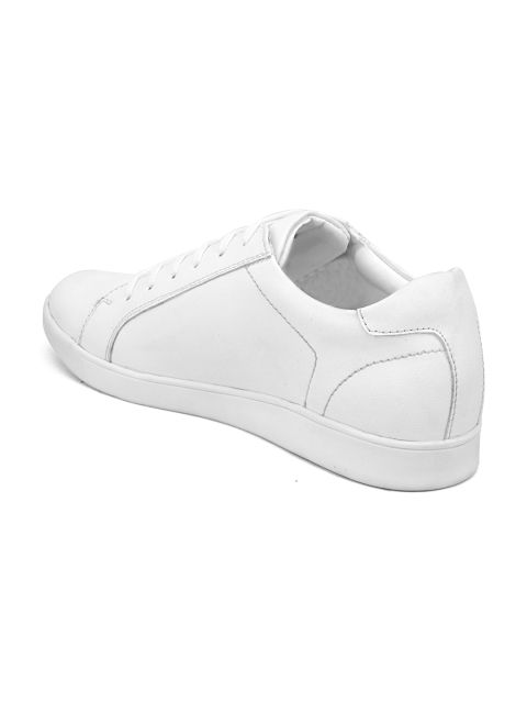 Roadster Men White PU Lightweight Sneakers - Image 3