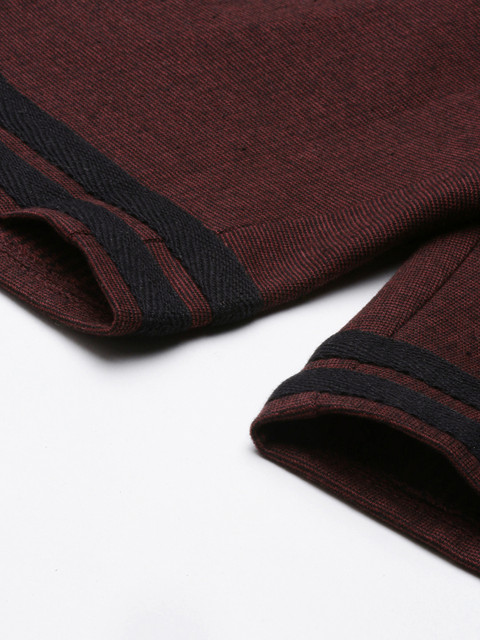 ARISE Men Burgundy Solid Shorts - Image 7