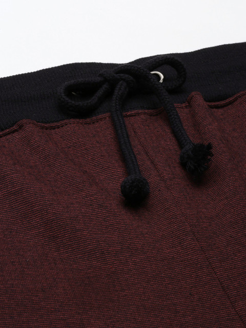ARISE Men Burgundy Solid Shorts - Image 5
