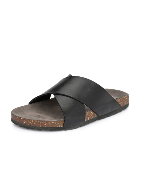 El Paso Men Black Comfort Sandals - Image 7