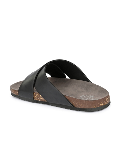El Paso Men Black Comfort Sandals - Image 3