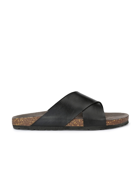 El Paso Men Black Comfort Sandals - Image 4