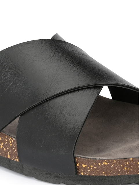 El Paso Men Black Comfort Sandals - Image 6