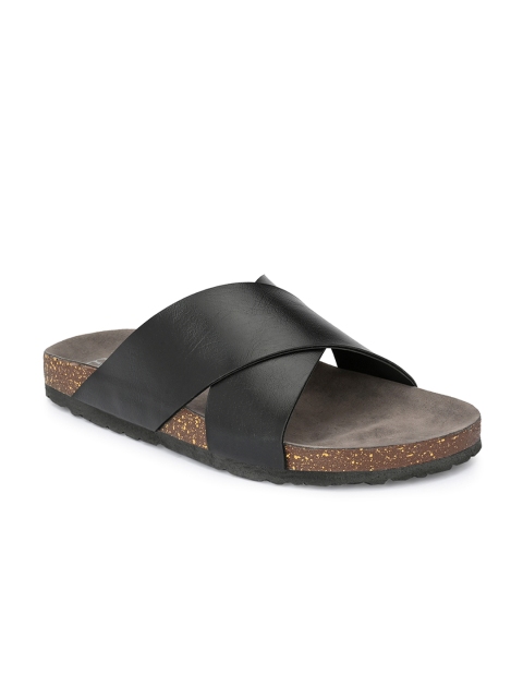 El Paso Men Black Comfort Sandals - Image 2