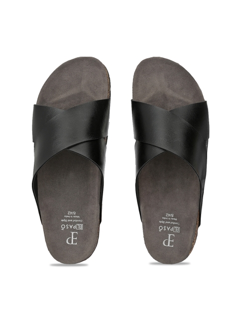 El Paso Men Black Comfort Sandals - Image 8