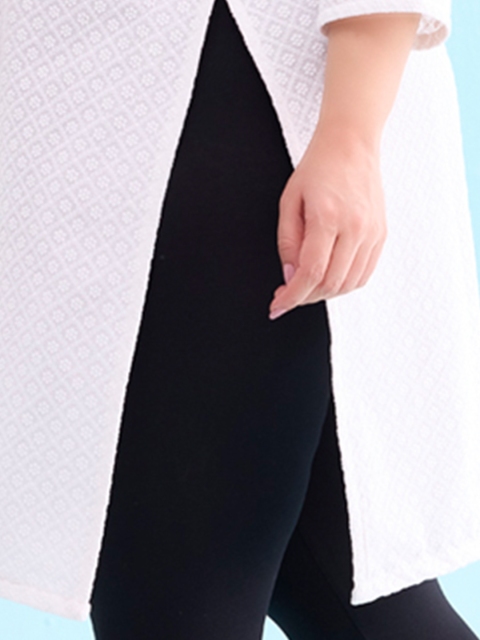 Go Colors Women Black Solid Ankle Length Leggings - Image 5
