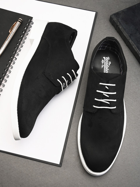 Roadster Men Black PU Sneakers