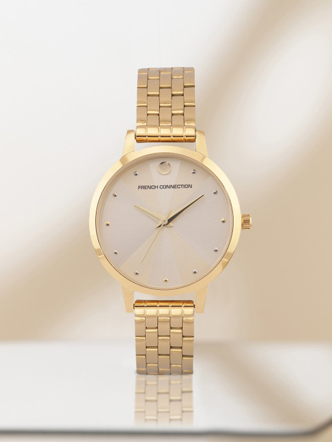 French Connection Women Gold-Toned Analogue Watch FCN00017C