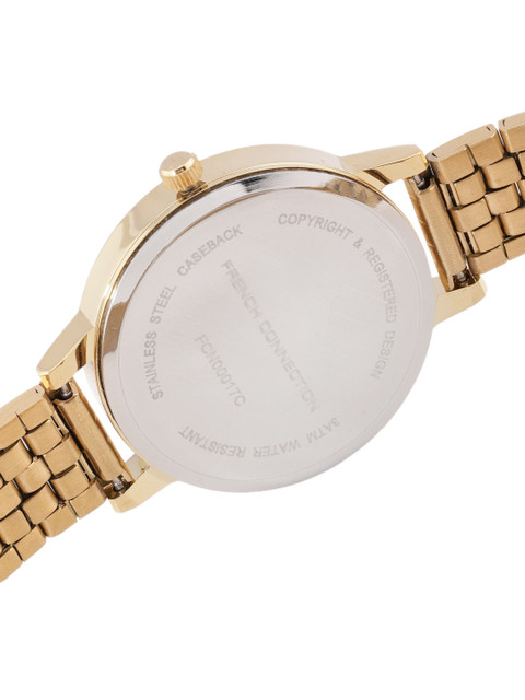 French Connection Women Gold-Toned Analogue Watch FCN00017C - Image 6