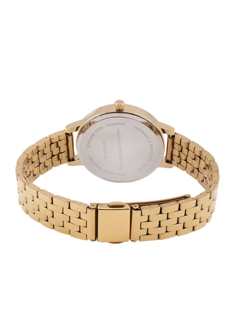 French Connection Women Gold-Toned Analogue Watch FCN00017C - Image 4