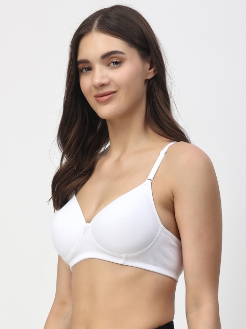 Floret Pack of 2 Seamless Heavily Padded Pushup T-Shirt Bra Molded Cup Multiway Straps - Image 4