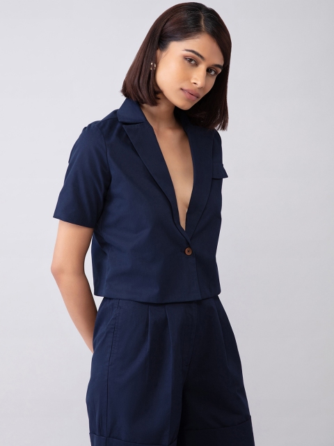 20Dresses Women Navy Blue Tailored Jacket - Image 6