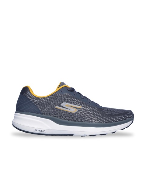 Skechers Men Charcoal Mesh Running Non-Marking Shoes - Image 2