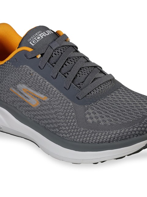 Skechers Men Charcoal Mesh Running Non-Marking Shoes - Image 5