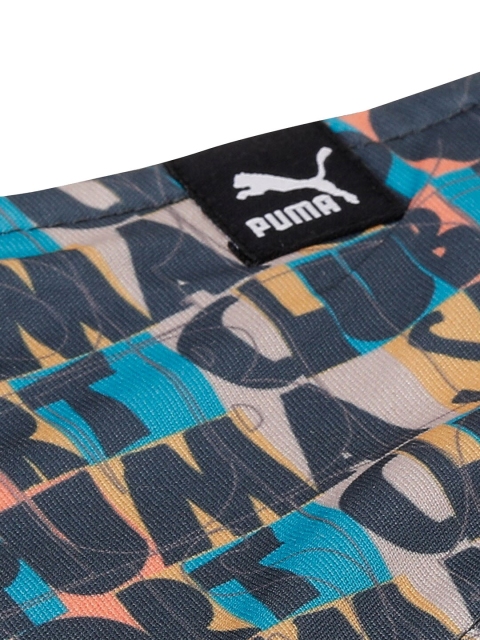 Puma Set Of 4 Black & Blue 3 Ply Hill Camp Cloth Face Masks - Image 5