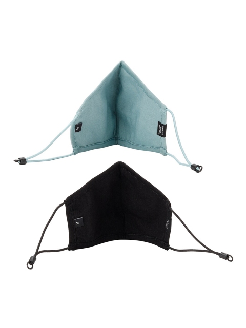 Puma Pack of 2 Black & Pastel Blue Reusable Face Mask - Image 4