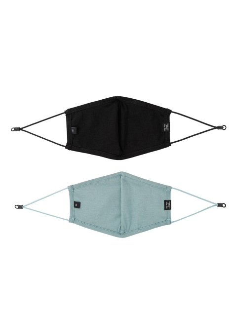 Puma Pack of 2 Black & Pastel Blue Reusable Face Mask - Image 3