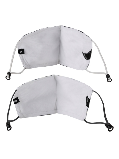 Puma Black Pack Of 2 Printed 3 Ply Outdoor Cloth Mask - Image 3