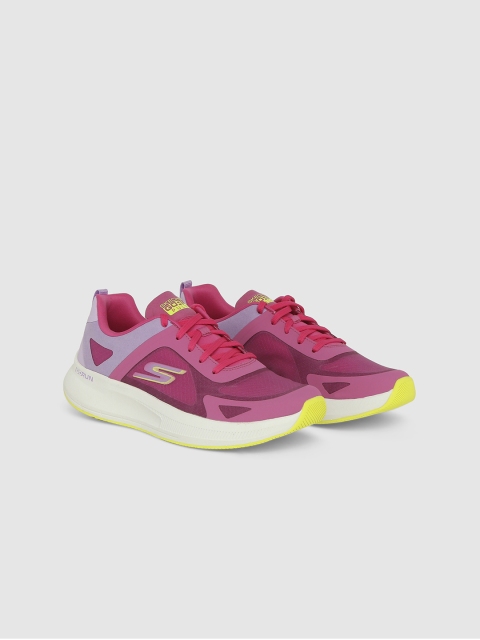 Skechers GO RUN PULSE - OPERATE Women Pink Mesh Running Non-Marking Shoes
