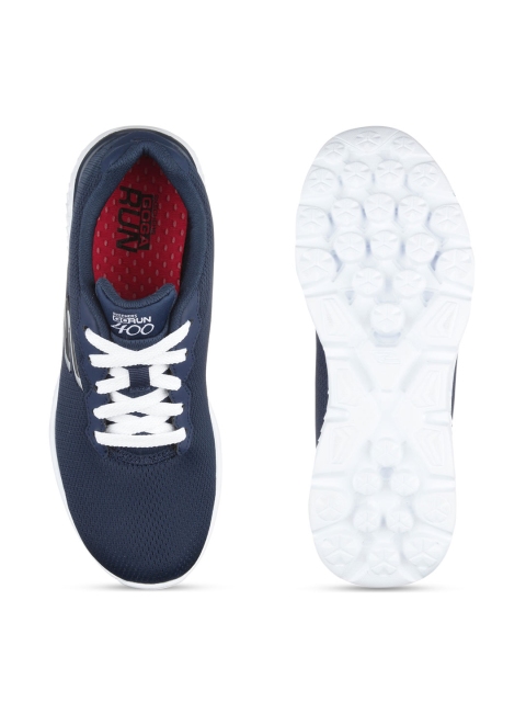 Skechers Women Navy Blue GO RUN 400 - ACTION Running Non-Marking Shoes - Image 4