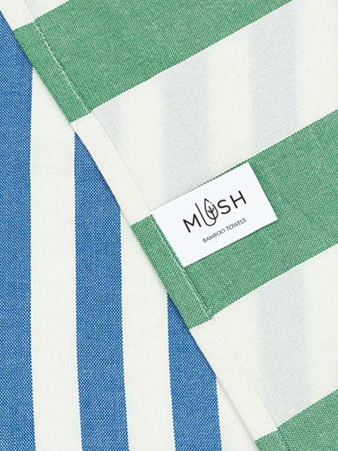 MUSH Striped Extra Large Bamboo Cabana Turkish Beach Towel - 300 GSM - Image 3