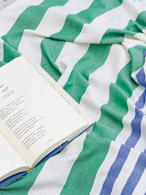 MUSH Striped Extra Large Bamboo Cabana Turkish Beach Towel - 300 GSM - Image 4