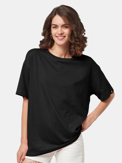 The Souled Store Drop-Shoulder Sleeves Oversized T-shirt