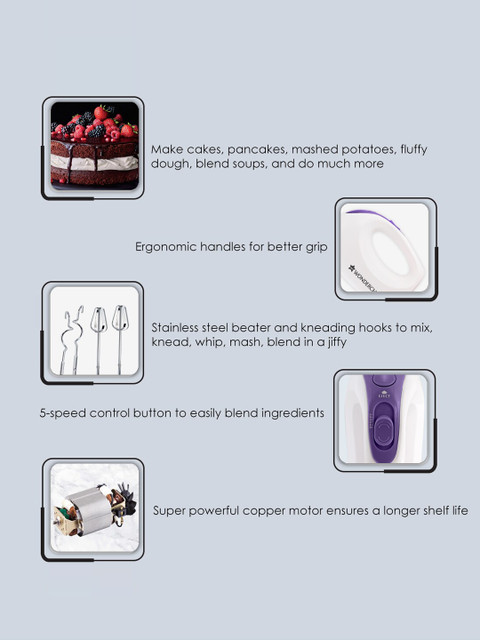 Wonderchef Acura Plus Hand Mixer 200W - Image 5
