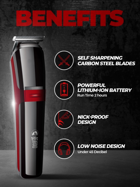 BEARDO Men Black Solid Ape-X 3-in-1 Multipurpose Trimmer - Image 2
