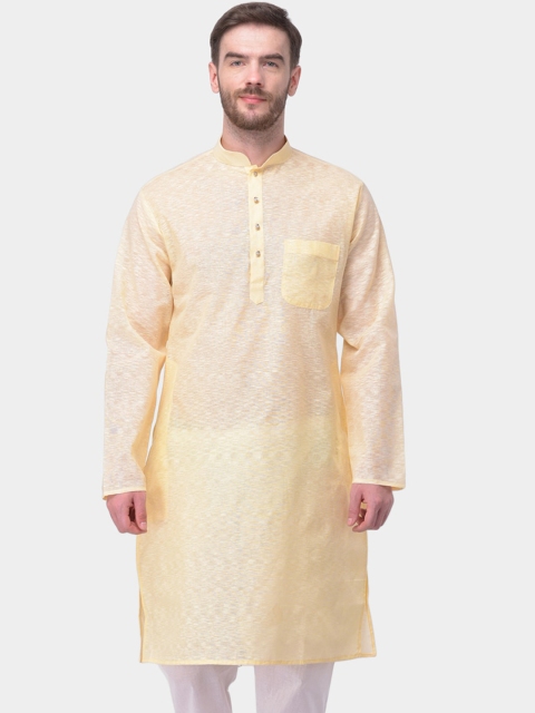 SG LEMAN Men Yellow Kurta