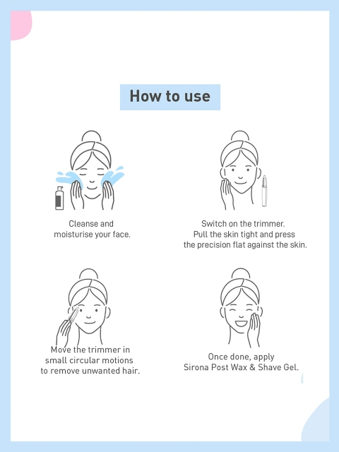 Sirona Women Portable Electronic Eyebrow Trimmer Razor - Image 7