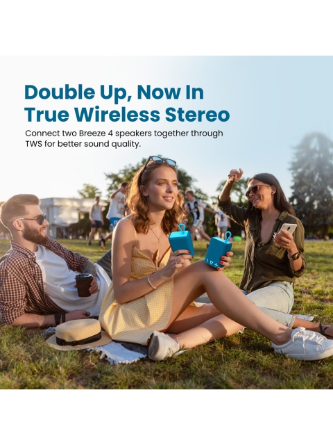 Portronics Blue Solid Breeze 4 Portable Bluetooth Speaker - Image 3