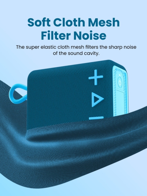 Portronics Blue Solid Breeze 4 Portable Bluetooth Speaker - Image 5