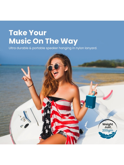 Portronics Blue Solid Breeze 4 Portable Bluetooth Speaker - Image 2