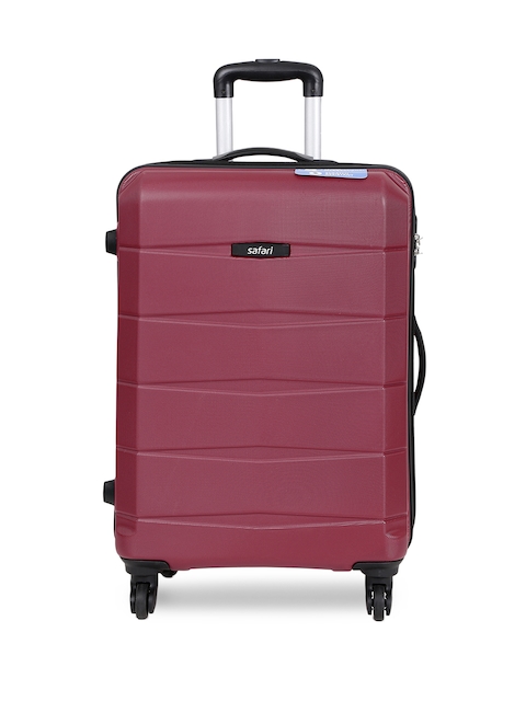 Safari Unisex Maroon Regloss-Antiscratch Medium Suitcase