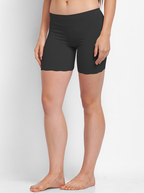 FashionRack Women Black Solid Boys Shorts Briefs - Image 2