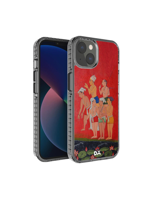 DailyObjects Tansparent & Red Printed iPhone 13 Back Cover