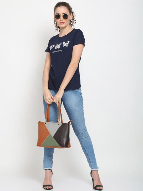 UnaOne Women Pack of 2 Plus Size Typography Printed T-shirt - Image 6