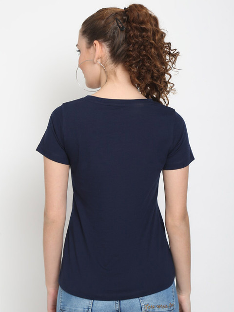 UnaOne Women Pack of 2 Plus Size Typography Printed T-shirt - Image 4