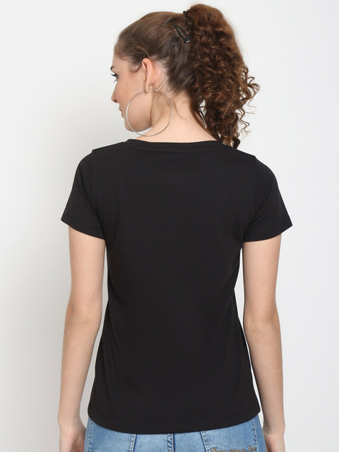 UnaOne Women Pack of 2 Plus Size Typography Printed T-shirt - Image 5