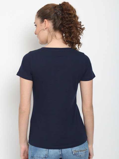 UnaOne Women Plus Size Black 2 Extended Sleeves T-shirt - Image 5