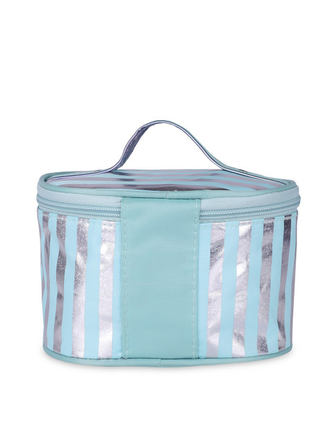 NFI essentials Women Green Striped Travel Pouch - Image 4