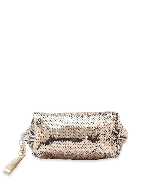 NFI essentials Women Gold-Toned Sequined Travel Pouch - Image 5